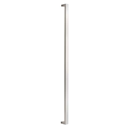 Sure-Loc Hardware 48 Square Long Door Pull, Single-Sided, Satin Stainless